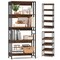 Costway 1/2 PCS 5 Tier Bookshelf 62" Tall Bookcase with Tiltable Shelves Display Storage Rack